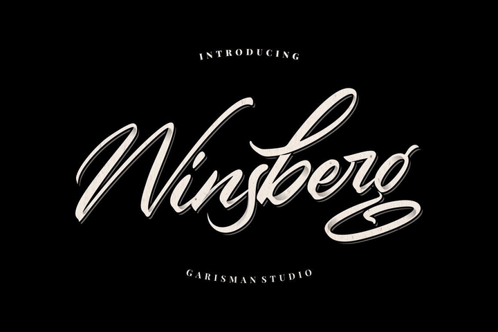 Przykładowa czcionka Winsberg #1
